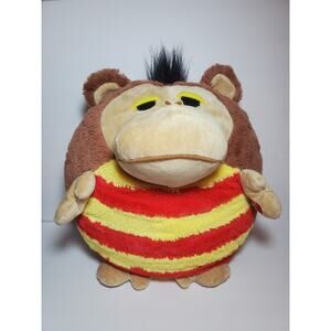 MushaBelly Snoozems Monkey Plush Pillow Stuffed Animal W/Sounds Musha Belly Red